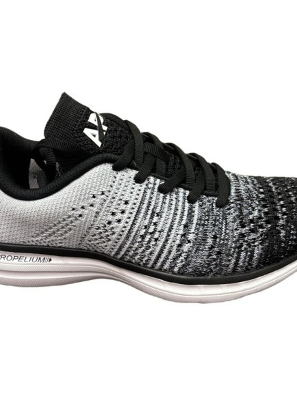APL Techloom Pro Knit Sneaker in Black & White Gradient